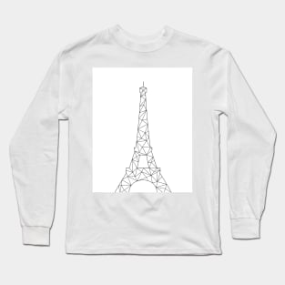 Geometric Eiffel Tower Long Sleeve T-Shirt